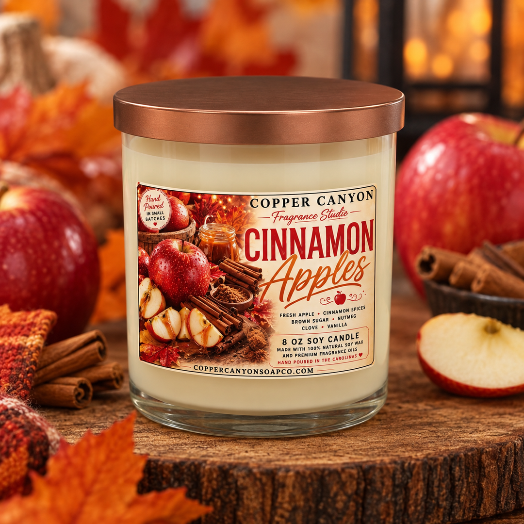 Apple Cinnamon 8oz Soy Candle