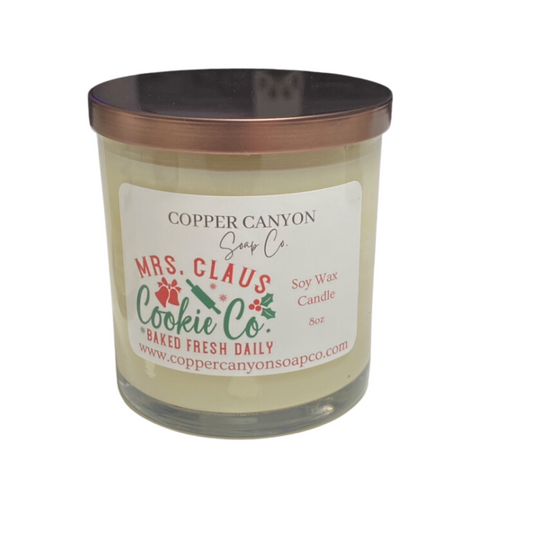 Mrs Clause Cookie Co 8oz Candle
