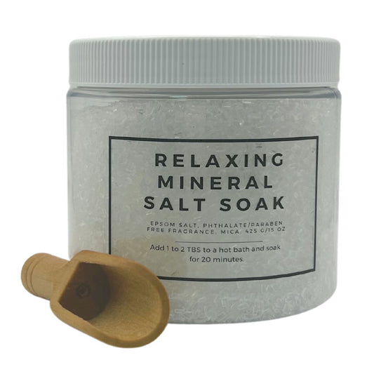 Relaxing Mineral Salt Soak - White