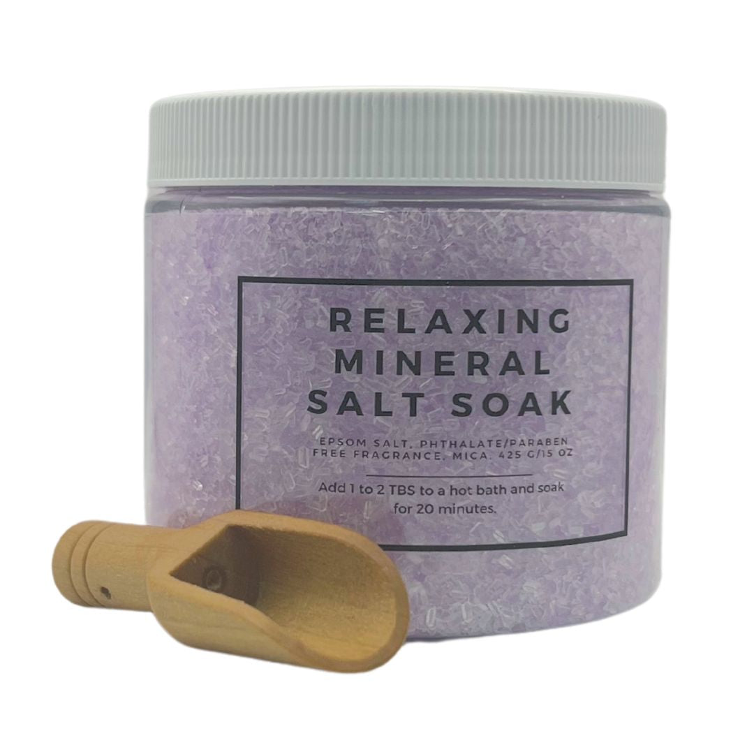 Relaxing Mineral Salt Soak - Purple